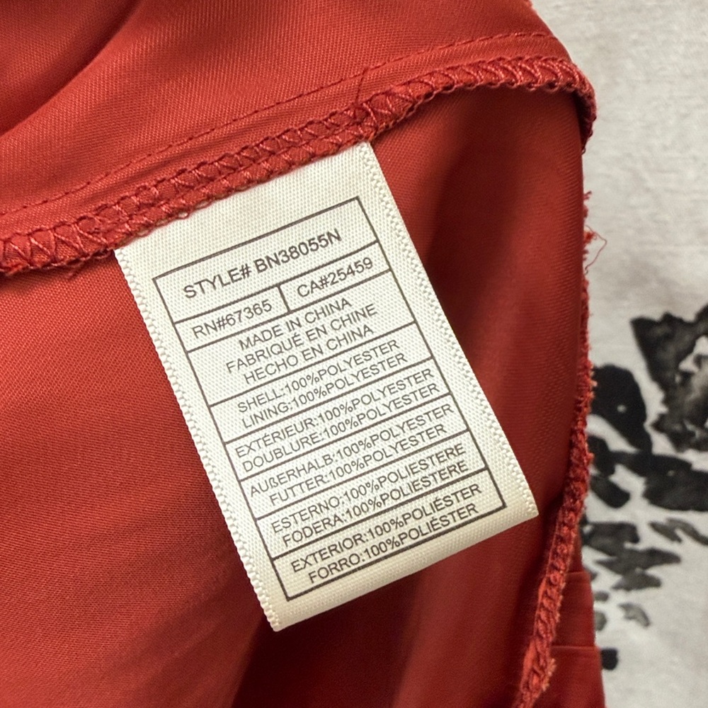 Steve Madden “Verona” Pleated Trim Rust/Terracotta Fit-&-Flare Dress. Size XS. - Picture 11 of 13